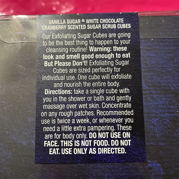 Core bamboo 30 pc sugar scrub cubes vanilla sugar, white chocolate, cranberry - Picture 8 of 9